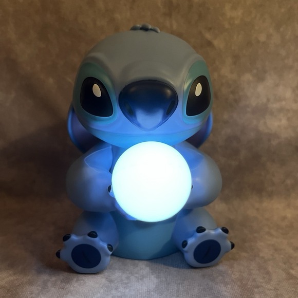 Disney Lilo & Stitch Lightbulb 6" Plastic Light Lamp Nightlight Mood Light EUC - Picture 1 of 7